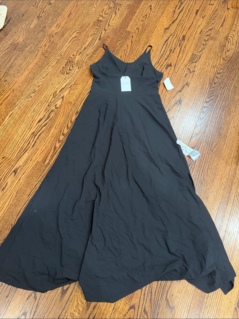 Dress the Population Black Maxi Dress with Spaghetti Straps